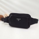 Prada Nylon and leather belt bag VA0977 black JH05496cP15