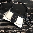 Prada Sidonie leather shoulder bag 1BD168 white JH05439DW98