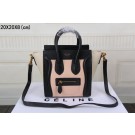 Replica 2015 Celine nano bag original leather 3308 light pink&black&rice white JH06388Pn74