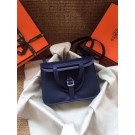Replica Hermes Original Halzan mini bag H069523 blue JH01421QT16