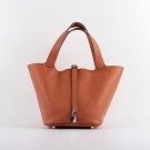 Replica Hermes Picotin 22cm Bags togo Leather 8616 orange JH01854qE46