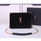 Yves Saint Laurent hot style shoulder bag Velvet 487218 black JH08221Ye63