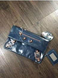 2015 Balenciaga clutch bag 4409 dark blue JH09463HE62