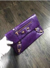 2015 Balenciaga clutch bag 4409 Purple JH09456bz77