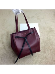 2015 Celine new model shopping bag 2208 burgundy&black JH06427eI70