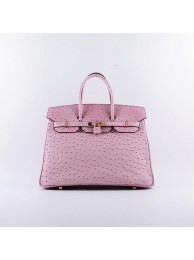 2015 Hermes new models ostrich pattern 6089 pink gold chain JH01865aT90