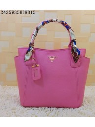 2015 Prada new models shopping bag 2435 pink JH05763sj48