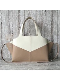 AAA 1:1 Celine calf leather Tote Bag 43341 White&apricot JH06058Dt62