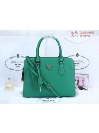 AAA 2015 Prada pearl leather tote bag 0922 green JH05732im52