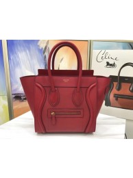 AAA Celine Luggage Micro Original Leather Tote Bag M3308 red JH06207Nk89