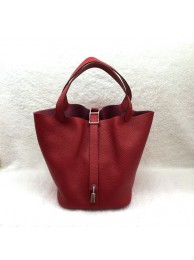 AAA Copy Hermes Picotin Lock 22cm Bags togo Leather 1048 Red JH01715JY49