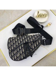 AAA Dior Saddle Canvas Crossbody Bag M0446D Black JH07327pL24