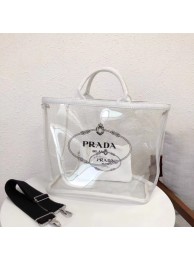 AAA Prada Fabric and Plexiglas handbag 1BG164 white JH05557pL24