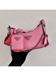 AAA Prada Saffiano leather mini shoulder bag 2BH204 pink JH04967pL24