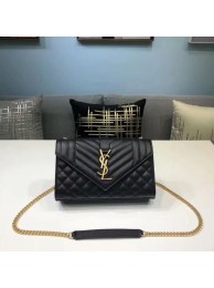 AAA Yves Saint Laurent Envelope Mini Classic Bag 526286 Black JH07846bB27