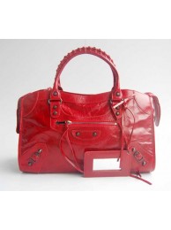 AAAAA Knockoff Balenciaga Handbag Balenciaga The City Handbag red 084332 JH09508qN39