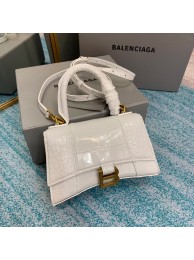 Balenciaga Hourglass XS Top Handle Bag 28331S white JH09369Hx86