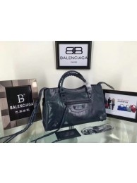 Balenciaga The City Handbag Calf leather 084332 blue JH09452pi25