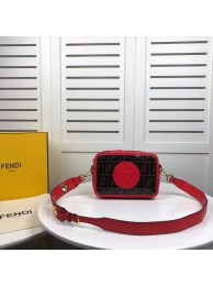 Best Fendi MINI CAMERA CASE Multicolor canvas bag 8BF097 red JH08674aU87