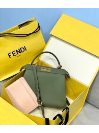 Best Fendi PEEKABOO ISEEU MEDIUM leather bag 70193 green JH08486hW68