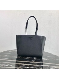 Best Prada Embleme Saffiano leather bag 1BG288 black JH05127zE83