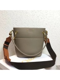 Best Replica Chloe Roy Mini Smooth Leather Bucket Bag S126 grey JH08890Jc15