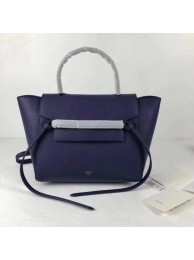 Celine Belt Bag Original Leather Tote Bag 9984 dark blue JH06191qT25