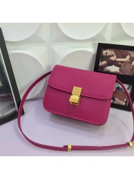 Celine Classic Box Flap Bag Calfskin Leather 88008 Rose JH06371QQ72