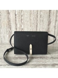 Celine leather Mini Shoulder Bag 73383 black JH06083uu45