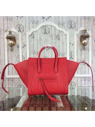Celine Luggage Phantom Bags Original Leather 9901-2 Red JH06312jo45