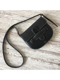 Celine Original Leather mini Shoulder Bag 3694 black JH06023FA31