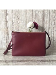 Celine Original Leather Shoulder Bag 55421 Burgundy JH06225gs78