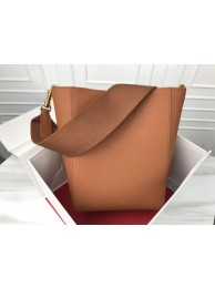 Celine Seau Sangle Original Calfskin Leather Shoulder Bag 3370 brown JH06125DO87