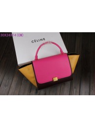 Celine Trapeze Bag Original Leather 3342-2 rose&purplish red&apricot JH06512NR41