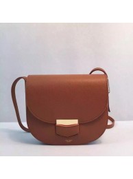 Celine Trotteur Bag Calfskin Leather 8002 Wheat JH06296rC81