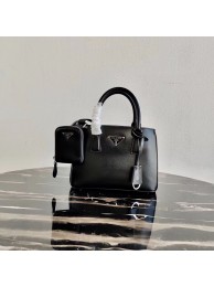 Cheap Prada Saffiano leather mini-bag 1BA296 black JH05022hC74