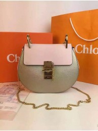 Chloe Drew Shoulder Bags Calfskin Leather 2709 Gold&Pink JH08945qZ31