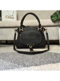 Chloe Marcie original Cowhide Tote Bag 166320 black JH08901mR19