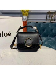 Chloe Original Calfskin Leather Top Handle Small Bag 3S030 Black JH08862pi25