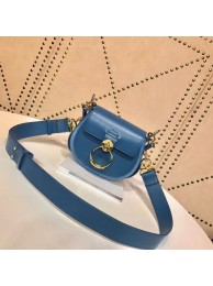 CHLOE Tess Small leather shoulder bag 3E153 blue JH08878uK17