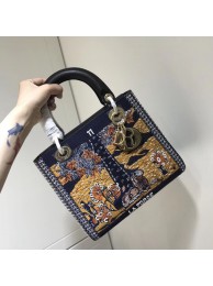 Copy 1:1 LADY DIOR embroidered cattle leather M0565-7 JH07011lS35