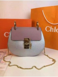 Copy Chloe Drew Shoulder Bags Calfskin Leather 2709 Silver&Pink JH08939Ds70