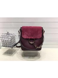 Copy Chloe Faye original suede leather Backpack C4756 wine JH08907nY30