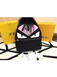 Copy Fendi backpack 53330 black&pink JH08756ms30