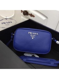 Copy Prada Calf leather shoulder bag 1841 blue JH05227OM51