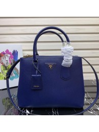 Copy Prada Galleria Saffiano Leather Bag 1BA232 Blue JH05216ms30