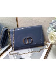 Designer Dior leather Clutch bag M9205 blue JH07084Iz48
