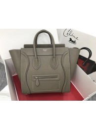 Designer Fake Celine Luggage Micro Original Leather Tote Bag L3308 gray JH06209TP23