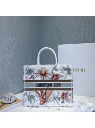 DIOR BOOK TOTE BAG IN EMBROIDERED CANVAS C1286-7 JH06965nK94