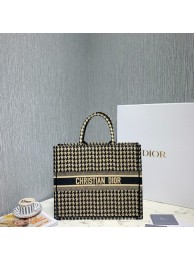 DIOR BOOK TOTE BAG IN EMBROIDERED CANVAS C1286-8 JH06964fp99
